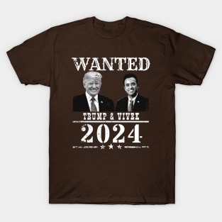 WANTED Trump & Vivek 2024 T-Shirt